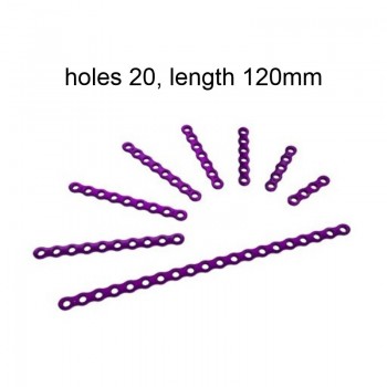 Płyta 1.5mm Locking Reconstruction Plates (RP, holes 20, length 120mm) Securos