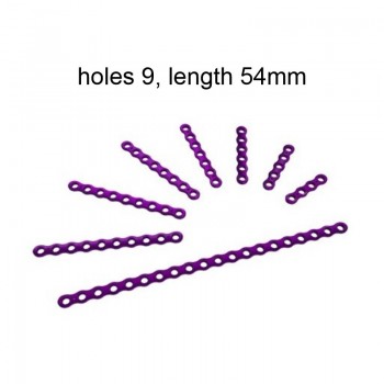 Płyta 1.5mm Locking Reconstruction Plates (RP, holes 9, length 54mm) PAX Securos