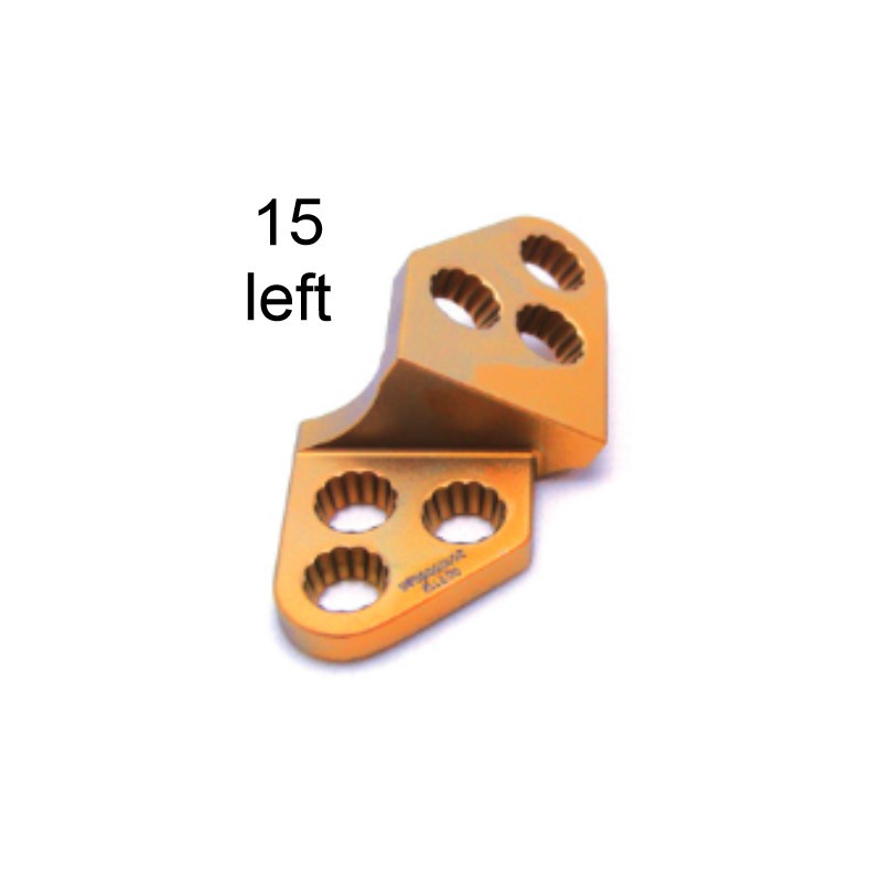 Płyta 3.5mm PAX Locking TPO Plates - Titanium (Gold, 6 Holes, Left, 15) Securos
