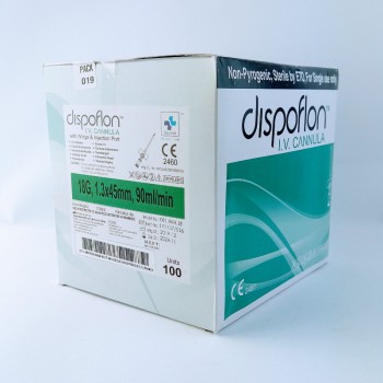 Wenflon kaniula dożylna 1.3x45mm 18G DISPOflon (zielony, sterylna, op/100 szt) Disposafe Health&Life Care Ltd.