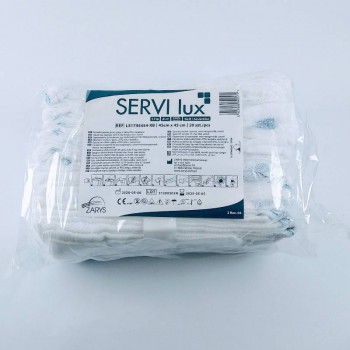 Serweta operacyjna niejałowa z gazy SERVI lux (45cmx45cm, 4 warstwy, 17 nitek, op/20szt) Zarys