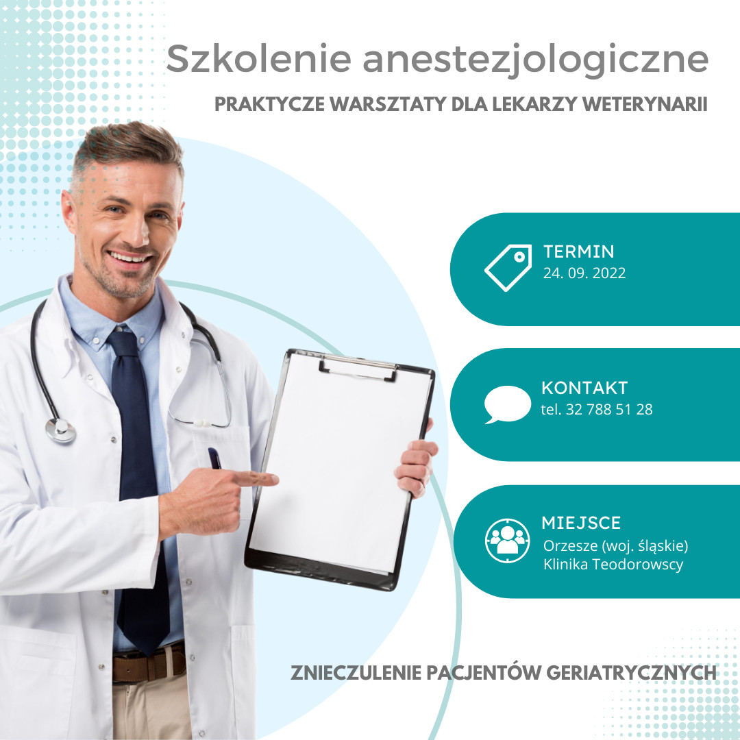Warsztaty anestezjologiczne 24 września 2022 roku z dr. n. wet. Piotrem Skrzypczakiem